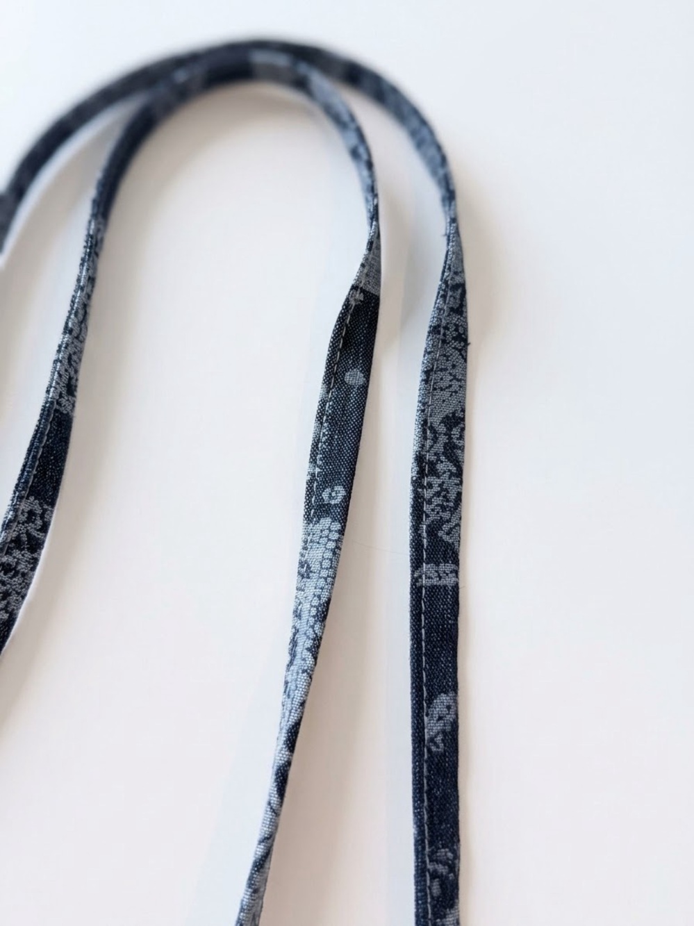 Handmade Denim Ruffle Crossbody Bag Blue Jean Bow Cottagecore Y2K - Picture 10 of 10